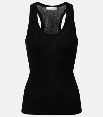 The Row Cendrea ribbed-knit cotton tank top
