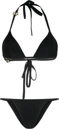 Dolce & Gabbana Triangle + Tanga - Dames - Bikinis - Zwart - L - Badmode
