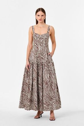 Nicholas Valeria Dress in Striata Print at Nordstrom, Size 10