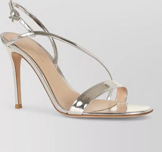Gianvito Rossi open toe pumps metallic stiletto heel