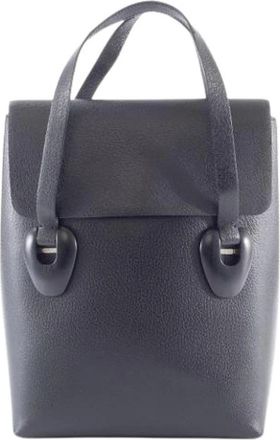 Gucci Pre-owned Handbags, female, Black, Size: ONE SIZE Pre-owned Vintage Leather Handbag