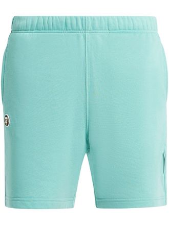Aape By A Bathing Ape Milo-patch track shorts - men - Cotton/Polyester - S - Green