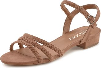 Lascana Sandale »Sommerschuh« Sandalette, Sommerschuh mit geflochtenen Riemchen VEGAN