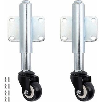 Gabrielle 2 Ruedas De 6 Cm Para Port&oacute;n Extensible, Con Suspensi&oacute;n, Para Port&oacute;n De Jard&iacute;n De Madera Y Valla De Patio, Capacidad De Carga: 50 Kg