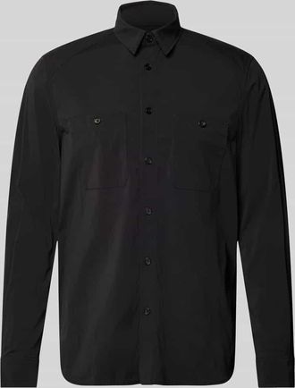 Drykorn Drykorn Regular Fit Hemdjacke mit aufgesetzten Brusttaschen Modell NOWEN in Black, Gr&ouml;&szlig;e XL