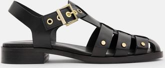 AllSaints Womens Leather Nelly Studded Leather Sandals, Size: UK 7/US 10/EU 40