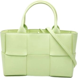 Bottega Veneta Pre-owned Arco Tote Bag - Dames - Vintage Shopper - Groen - ONE Size - Leer - Vintage