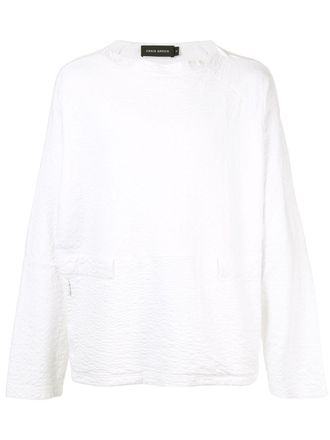 Craig Green crumpled effect sweatshirt - White
