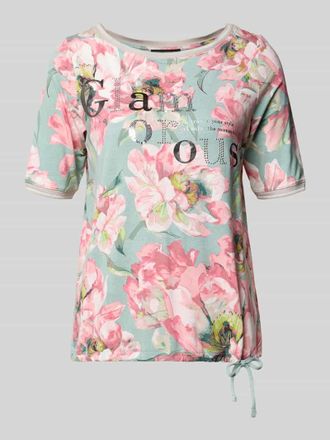 Betty Barclay T-Shirt aus Viskose-Elasthan-Mix mit Statement-Print in Rose, Gr&ouml;&szlig;e 36
