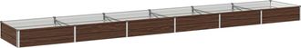 vidaXL Cama De Jard&iacute;n Elevada Negro 480 X 80 X 24 Cm Vidaxl