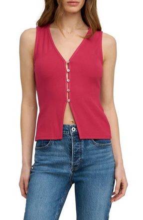 Favorite Daughter The Good Luck Rib Top in Raspberry at Nordstrom, Size X-Small