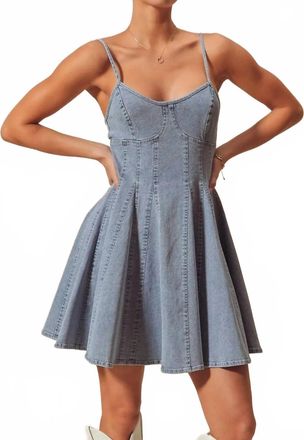 So Me Tell Me You Love Me Mini Dress In Denim