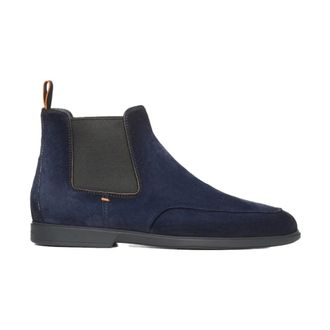 Santoni Chelsea Boots, male, Blue, Size: 10 1/2 US Chelsea Boot