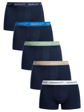 GANT 5-Pack Trunks, Blauw