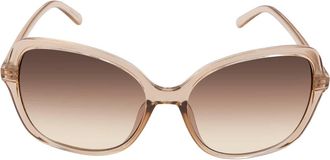Calvin Klein Brown Gradient Butterfly Ladies Sunglasses CK19561S 270 57