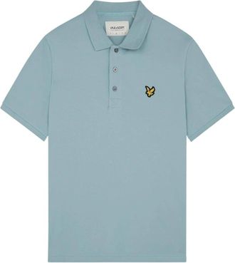 Lyle & Scott Mens Lyle & Scott Branded Chest Logo Away Blue Polo Shirt - Size: 38
