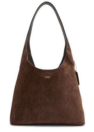 Coach Brooklyn 28 Suede Shoulder bag - Dark Brown - One Size