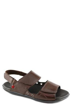 Marc Joseph New York Crosby St. Sandal in Brown Grainy Leather at Nordstrom Rack, Size 10.5