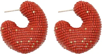 Susana Vega Jewelry Womens Roccia Earrings In Tomato Red
