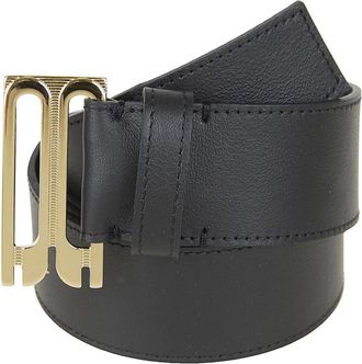 Victoria Beckham Kalfsleren Riem - Dames - Riemen - Zwart - 90 CM - Leer - Accessoires