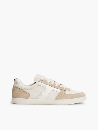 Tommy Hilfiger Zapatillas deportivas de ante con mezcla de texturas y logo