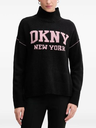 DKNY roll-neck sweater - Black