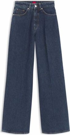 HUGO BOSS 415 Wide Jeans - Dames - Loose Fit Jeans - Blauw - W29 - Denim - Jeans