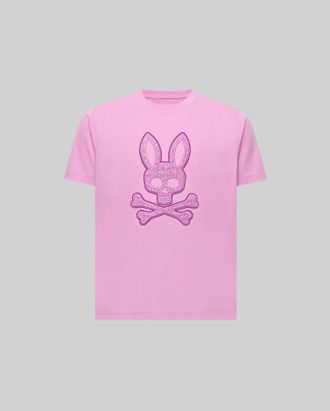 Psycho Bunny Kids Gabin Graphic Tee 508 ORCHID / M/10-12