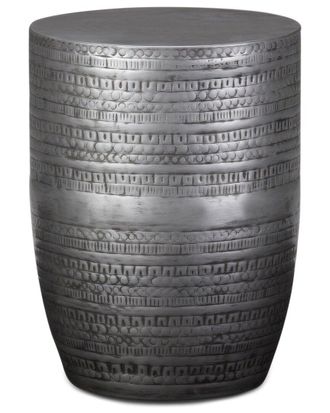 Simpli Home Johnsen 15In Tribal Pattern Metal Accent Table