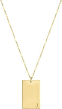 Set & Stones Goldie Initial Necklace in Gold /J at Nordstrom, Size 20
