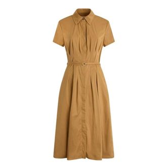 Liu Jo Beige Blouse Jurk Regular Fit - Dames - Shirt Kleedjes - Beige - S - Kleedjes