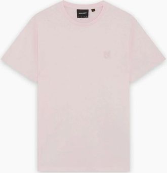 Lyle & Scott Mens Lyle & Scott Superfine T-Shirt LIGHT PINK - Size: 42