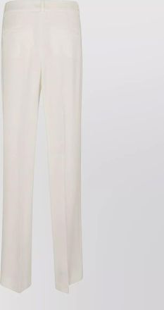 PESERICO stretch viscose cady tailored trousers