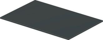 Duravit Duravit - Inserto De Vidrio Durasquare Para Consola De Metal 003113/114 Gris En Blanco