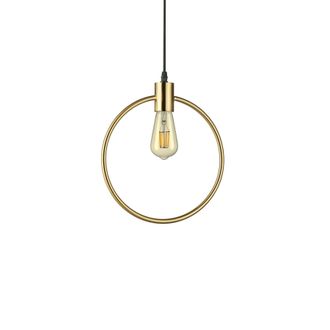 Netlighting Abc 1 Light Ceiling Pendant Antique Brass E27