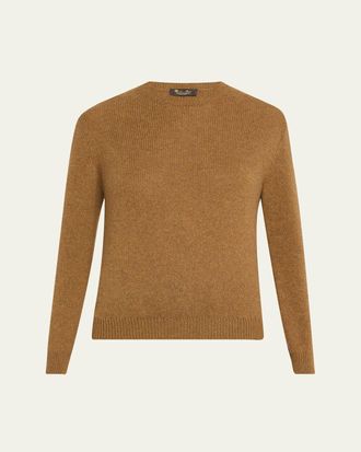 Loro Piana Fobello Crewneck Baby Cashmere Top