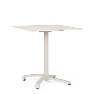 Konte Design Mesa de bar con tablero de HPL beige