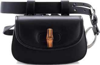 Gucci Bamboo 1947 Leather Mini belt bag - Zwart