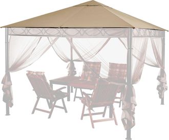 Quick-Star Ersatzdach 3x3m Stil Pavillon Sand Ersatzbezug