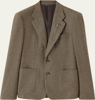 Loro Piana Mens Hedland Notch Lapel Single-Breasted Blazer