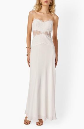 Cami NYC Lucienne Strapless Gown in White at Nordstrom, Size 00