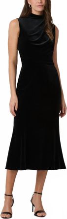 Shoshanna Audrey Midi Dress In Jet