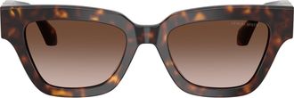 Giorgio Armani Gold 0ar8246u Tortoiseshell Oversized Square Sunglasses