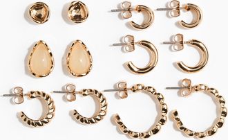 H&M 6 Paar Ohrringe - Gold