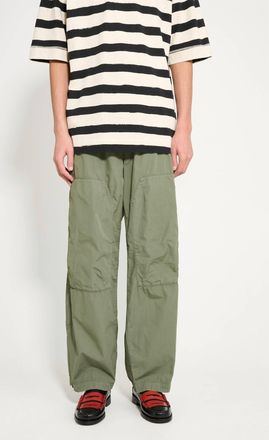 C.P. Company Loose Wide Leg Cargo Pants In Thyme