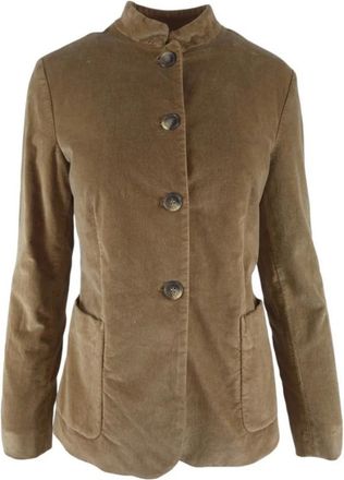 Kiltie Ginevra Blazer - Dames - Zomerjassen - Bruin - M - Katoen - Jassen