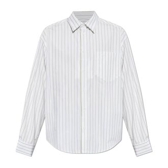 Ami De Coeur Boxy Shirt - Heren - Zakelijke Overhemden - Wit - M - Katoen - Overhemden