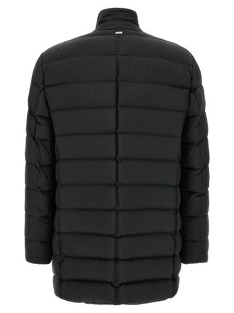 Herno Mens Black Polyamide Full-Length Jacket Clothing