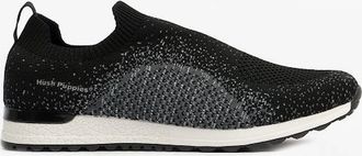 Hush Puppies Womens Hush Puppies ENNIS Womens Slip-On Trainers Black - Size: 6