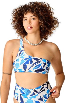 Carve Designs Womens Bondi Compression Swimsuit Top Blue XL